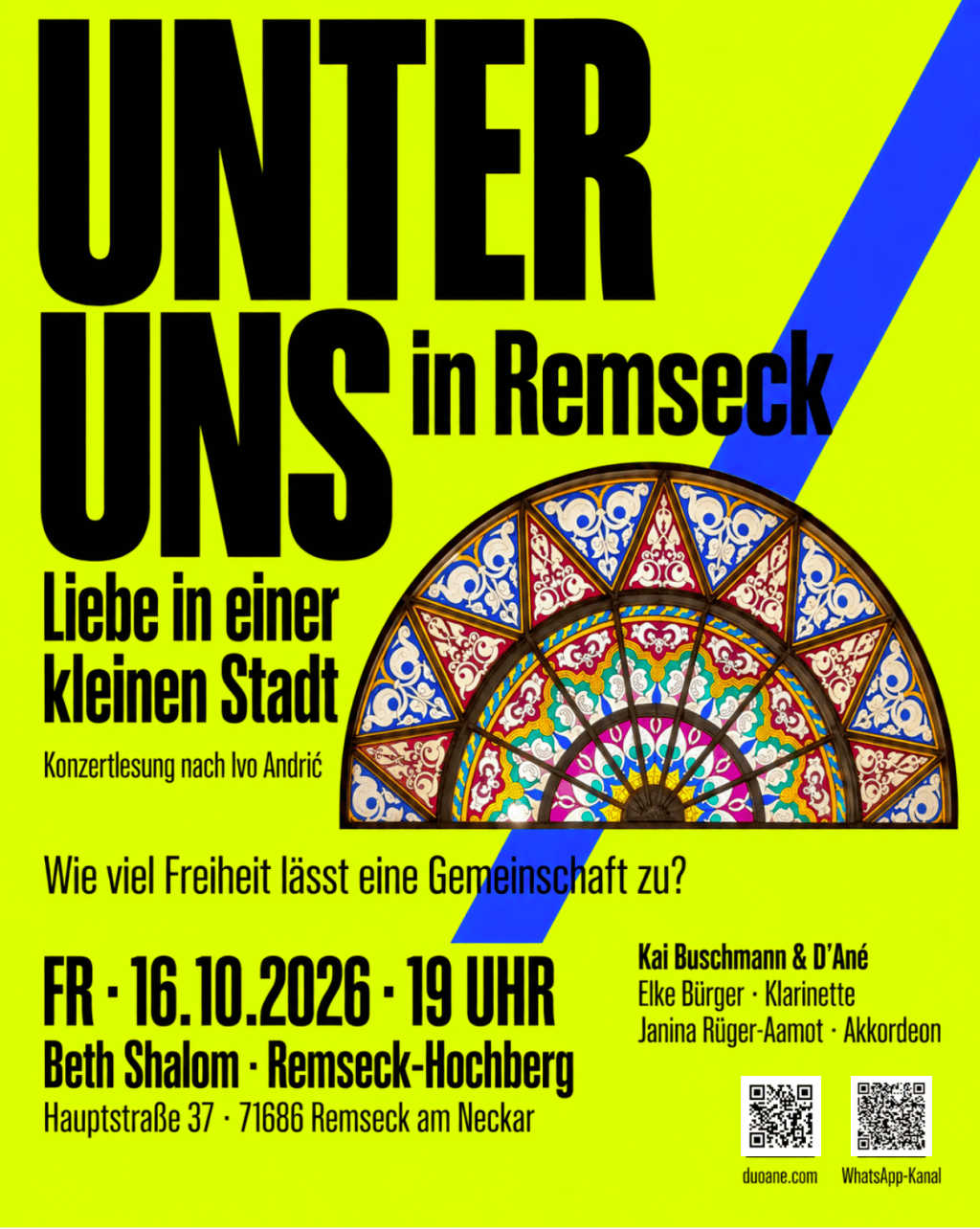 Unter uns in Remseck - Konzertplakat